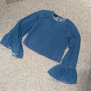 BUFFALO - bell sleeve top denim